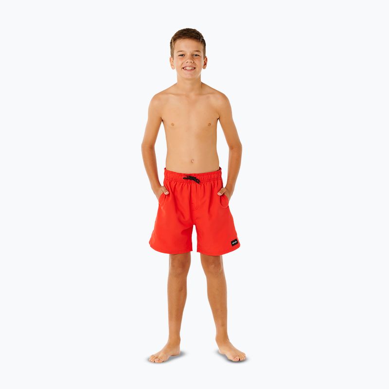 Pantaloni scurți de baie pentru copii Rip Curl Offset Volley red 2