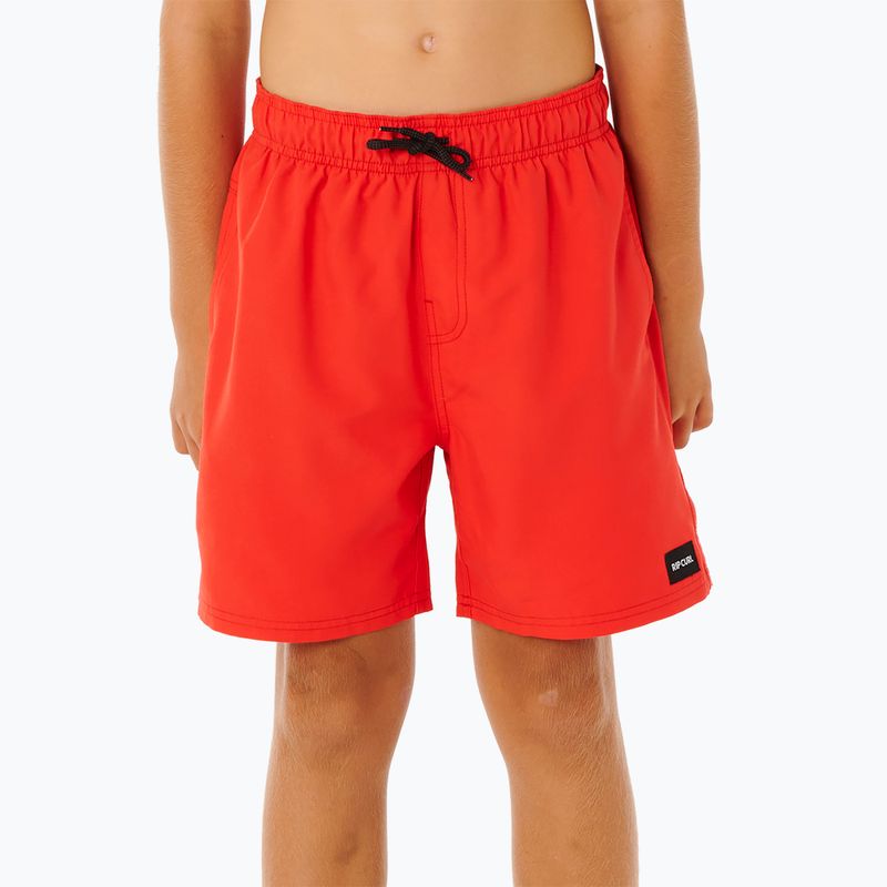 Pantaloni scurți de baie pentru copii Rip Curl Offset Volley red 3
