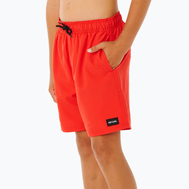 Pantaloni scurți de baie pentru copii Rip Curl Offset Volley red 5