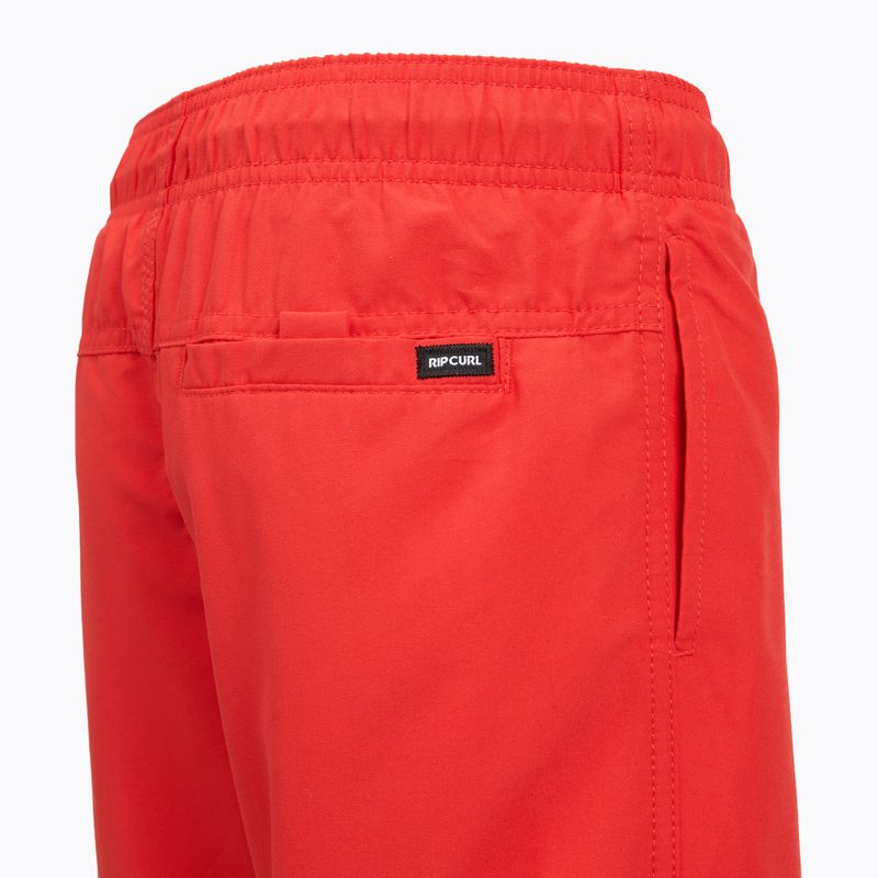 Pantaloni scurți de baie pentru copii Rip Curl Offset Volley red 10