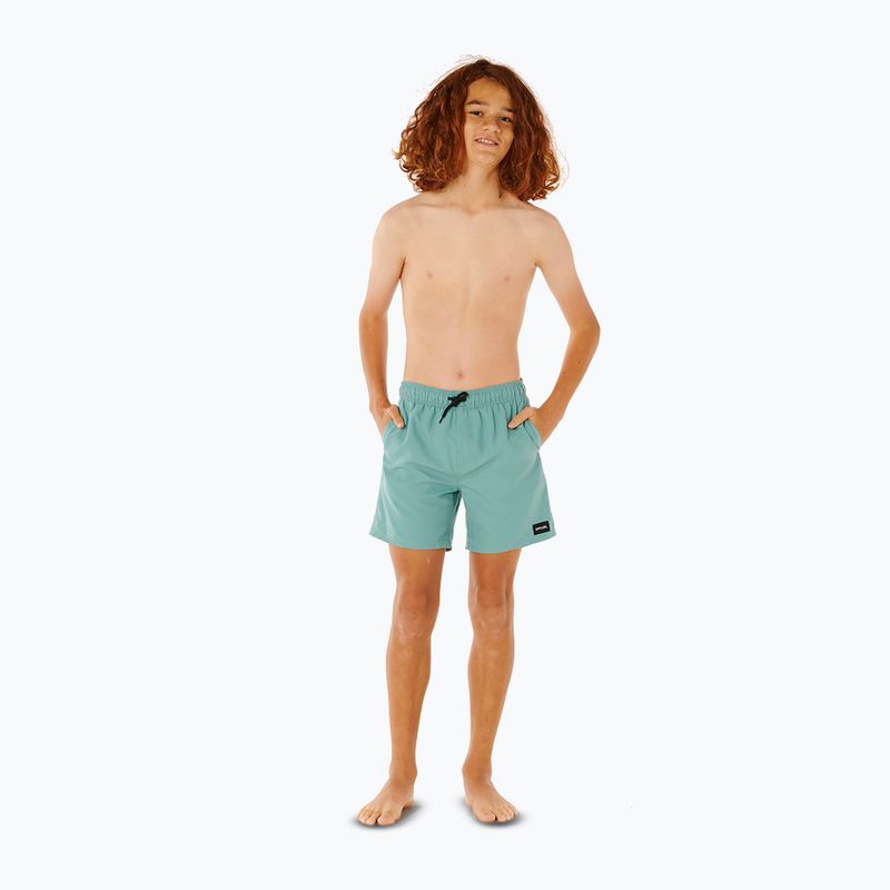 Pantaloni scurți de baie pentru copii Rip Curl Offset Volley blue lagoon 2