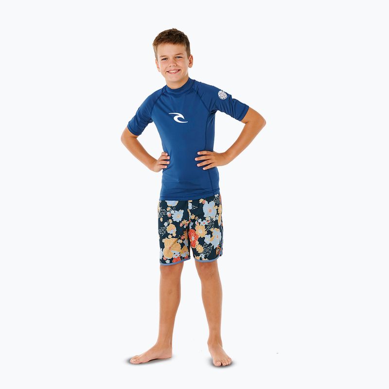 Tricou de înot pentru copii Rip Curl Waves Upf light navy 2