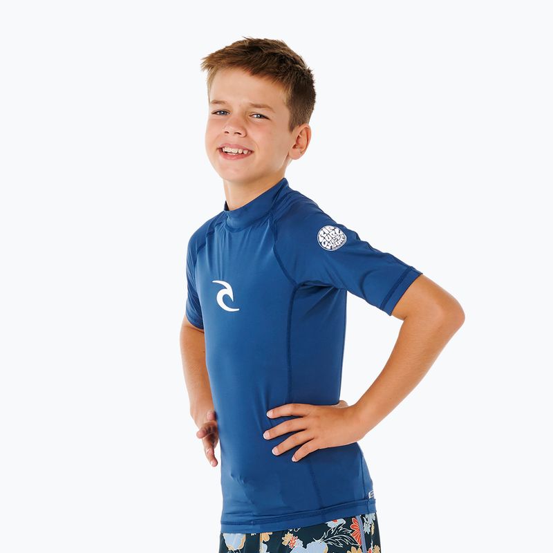 Tricou de înot pentru copii Rip Curl Waves Upf light navy 4
