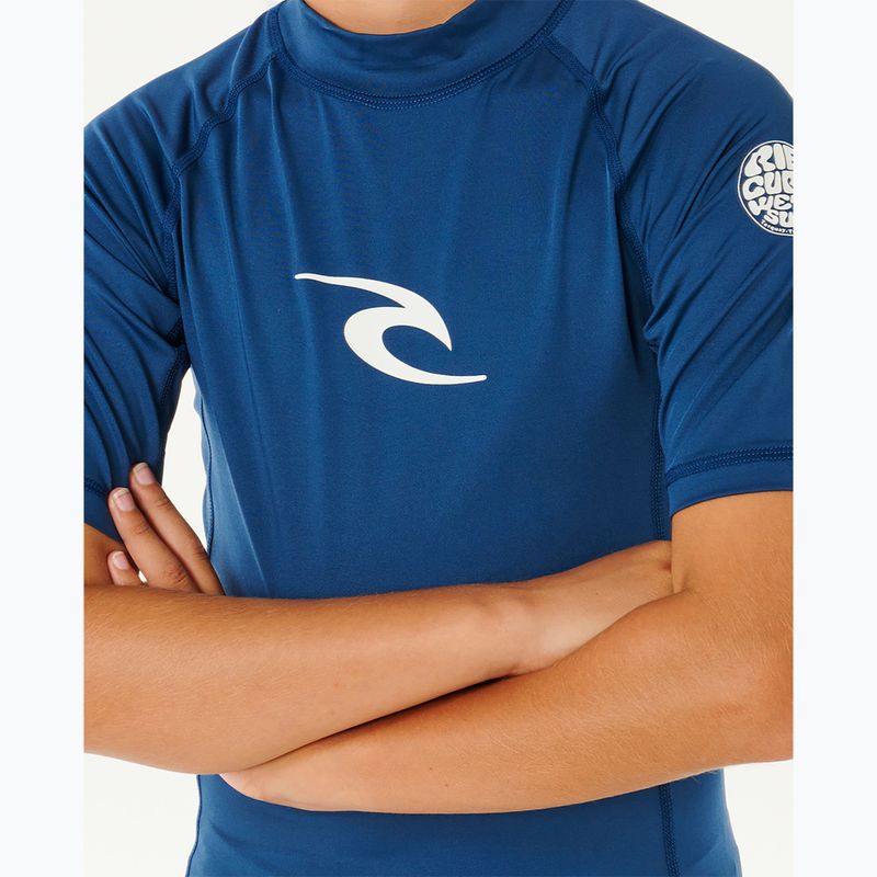 Tricou de înot pentru copii Rip Curl Waves Upf light navy 5