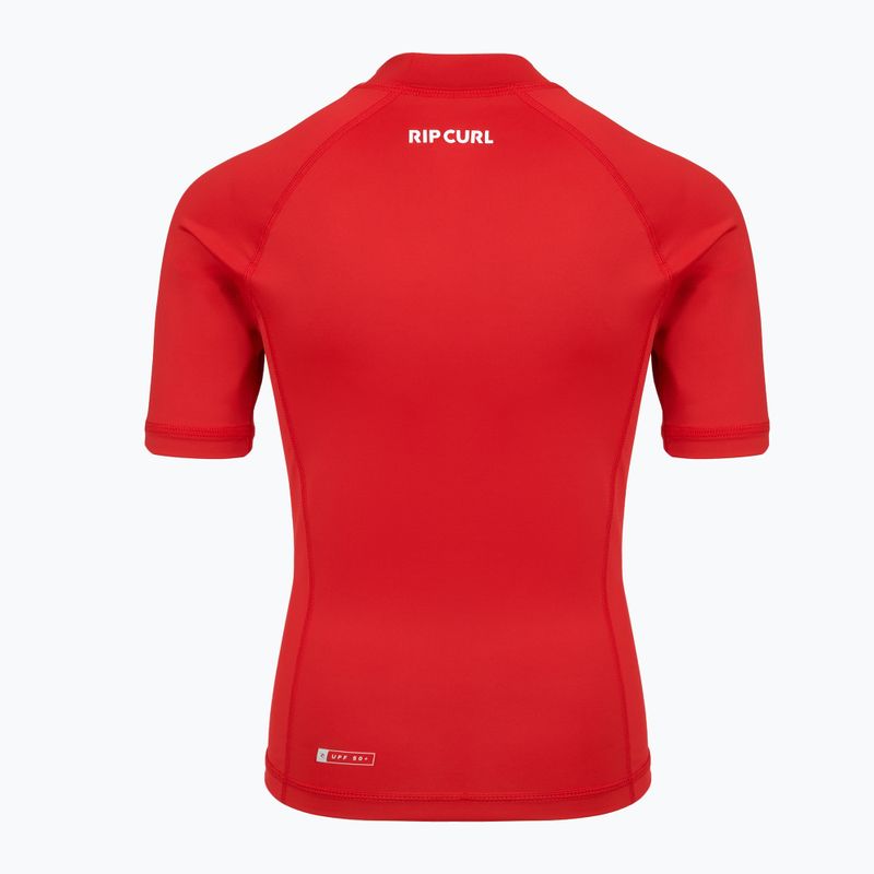 Tricou de înot pentru copii Rip Curl Waves Upf lava red 2