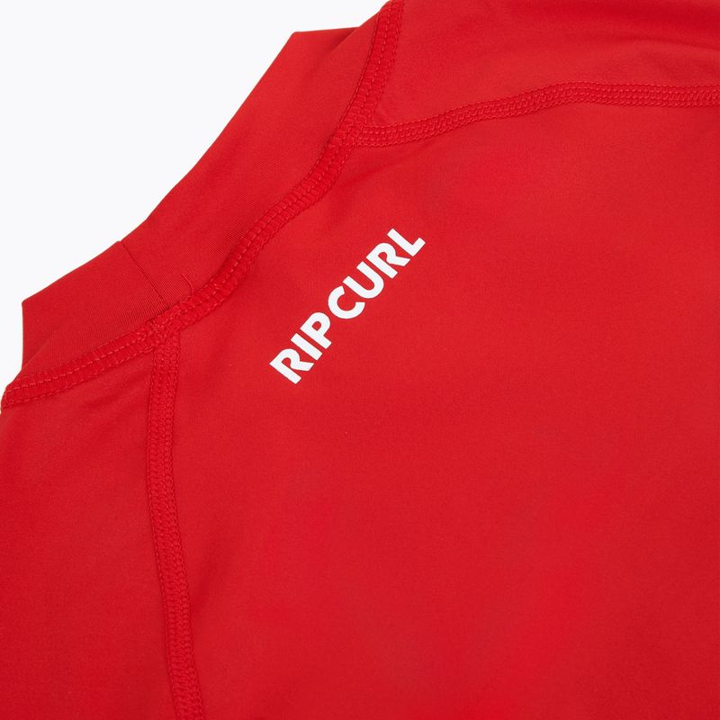 Tricou de înot pentru copii Rip Curl Waves Upf lava red 4