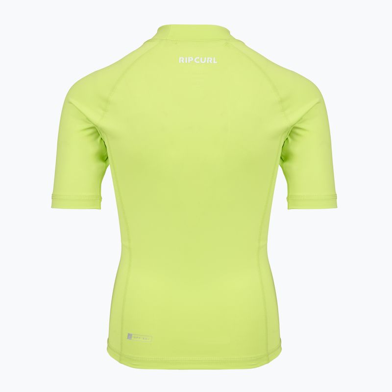 Tricou de înot pentru copii Rip Curl Waves Upf lime 2