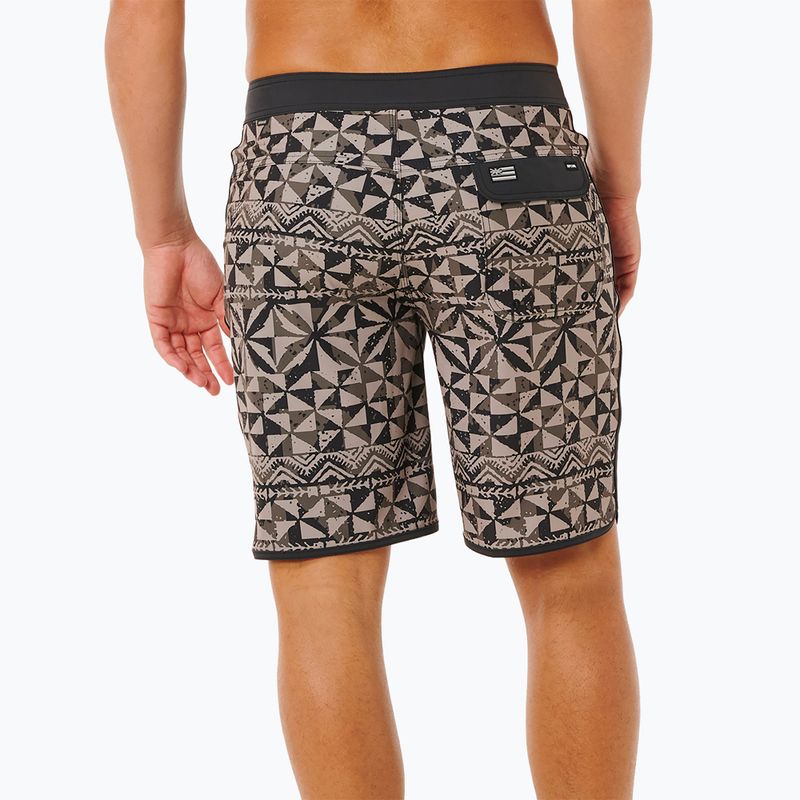 Pantaloni scurți de baie pentru bărbați Rip Curl Mirage Big Tapa military green 3