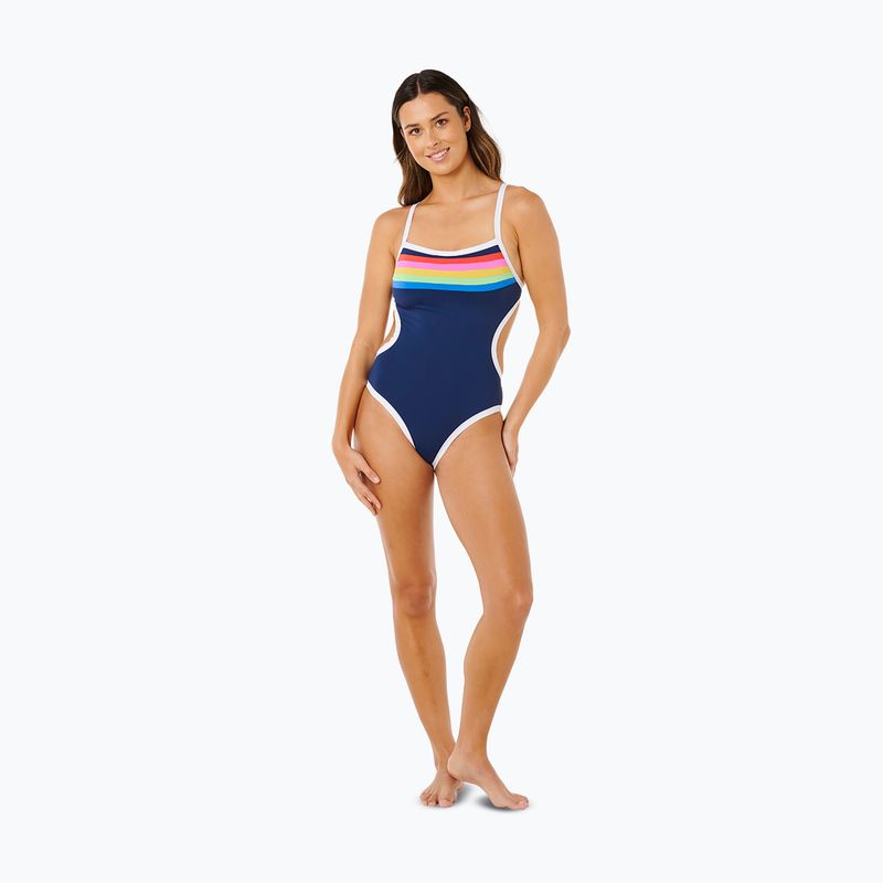 Costum de baie întreg pentru femei Rip Curl Surf Stripe Cheeky dark navy 2