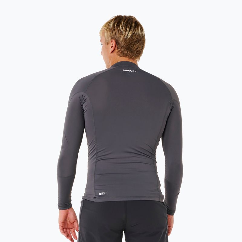Bluză cu mânecă lungă pentru înot bărbați Rip Curl Waves Upf Perf charcoal grey 3
