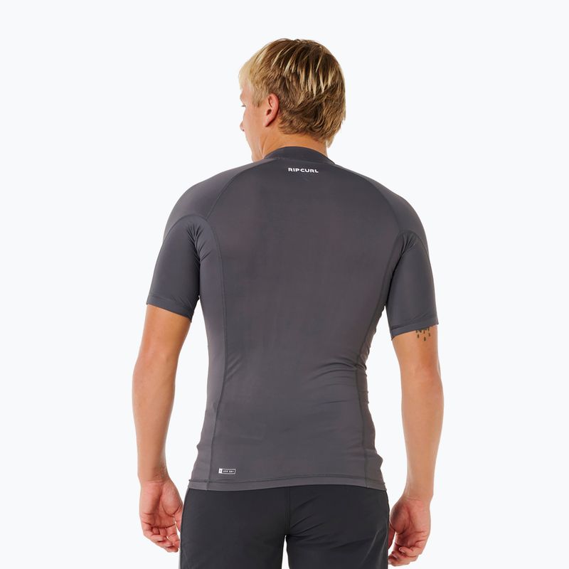 Tricou de înot pentru bărbați Rip Curl Waves Upf Perf charcoal grey 3