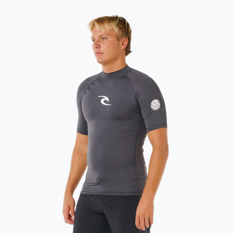Tricou de înot pentru bărbați Rip Curl Waves Upf Perf charcoal grey 4