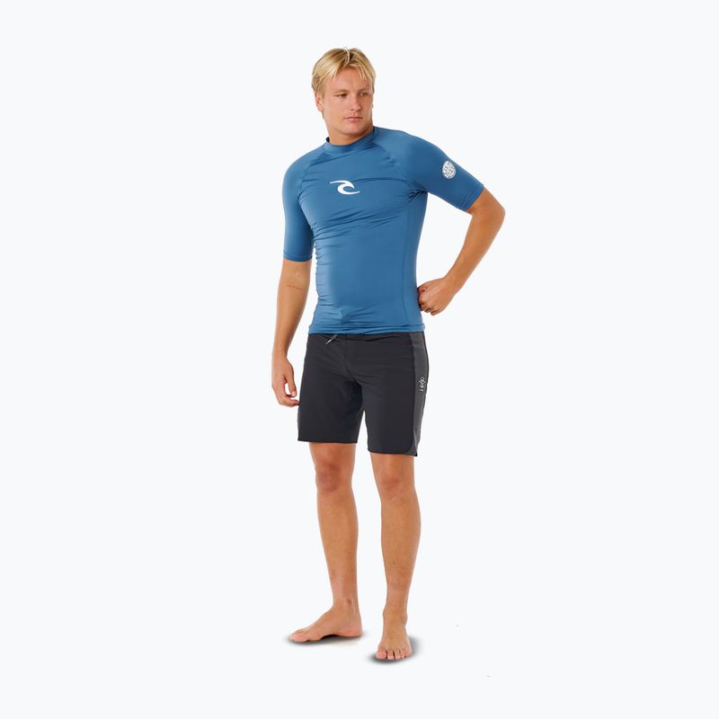 Tricou de înot pentru bărbați Rip Curl Waves Upf Perf bluefin 2