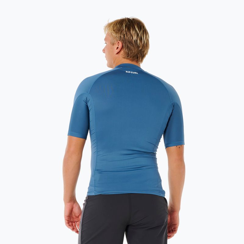 Tricou de înot pentru bărbați Rip Curl Waves Upf Perf bluefin 3