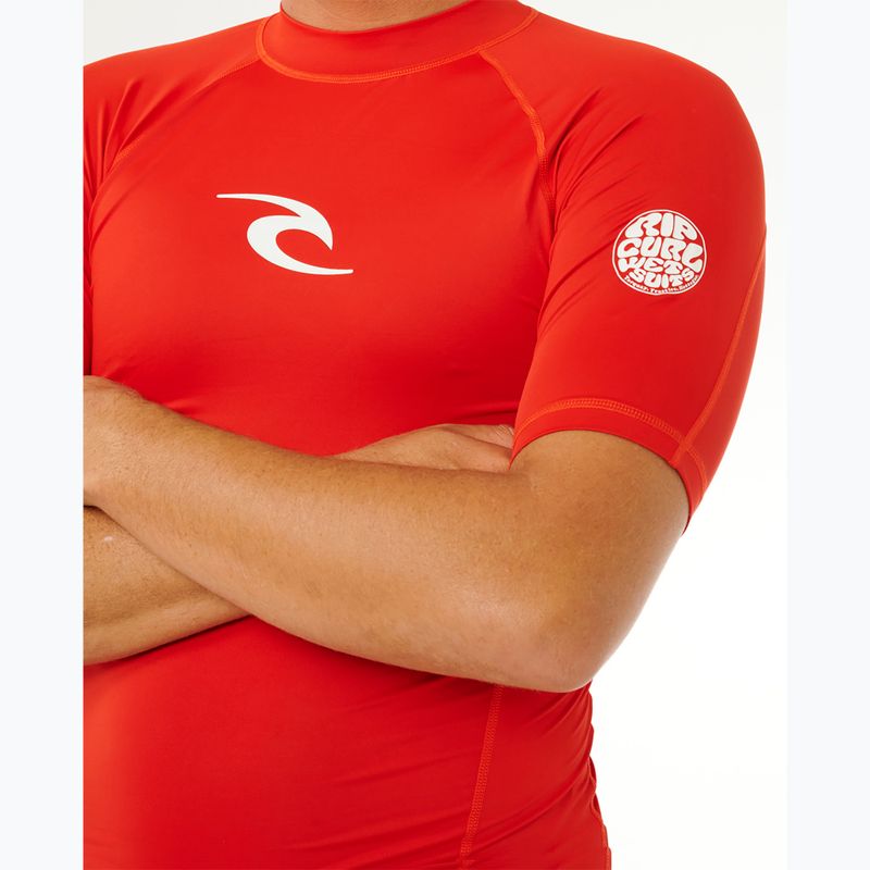 Tricou de înot pentru bărbați Rip Curl Waves Upf Perf lava red 6