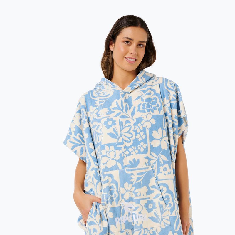 Poncho pentru femei Rip Curl Mixed Hooded Towel blissful blue 5