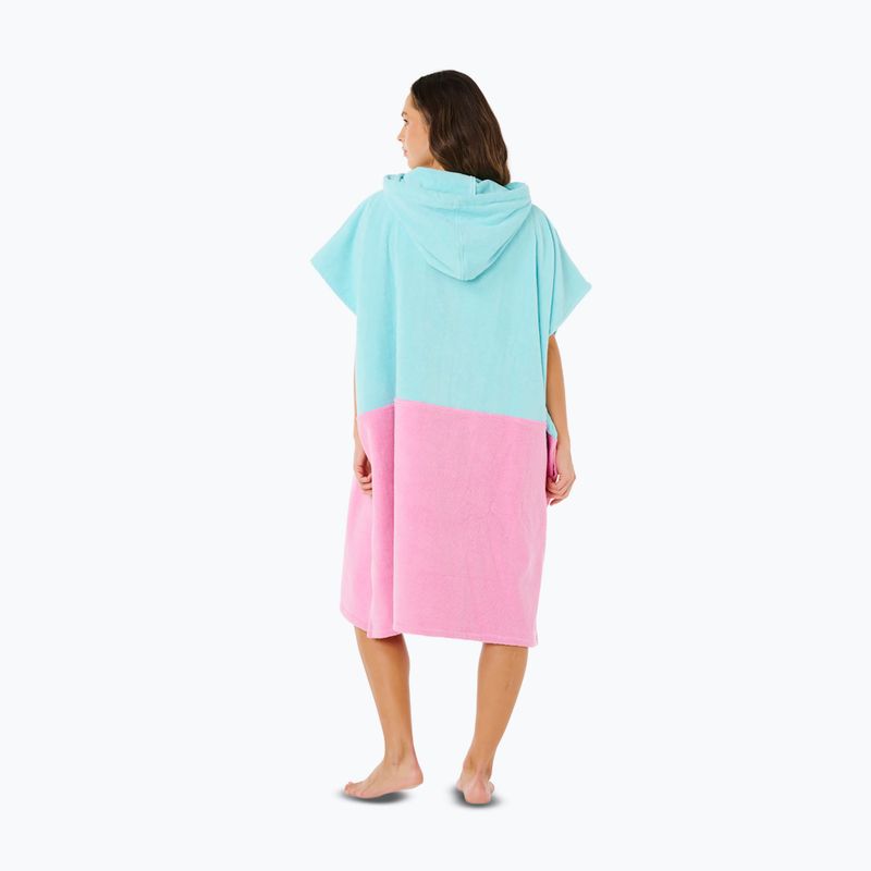 Poncho pentru femei Rip Curl Premium Surf Hooded Towel light sea blue 2