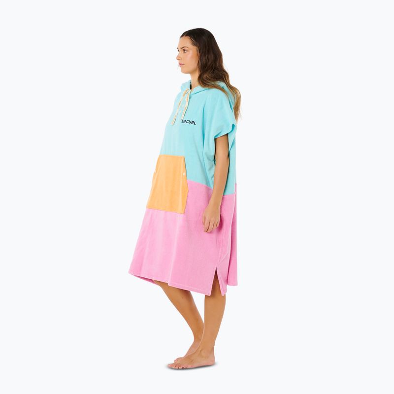 Poncho pentru femei Rip Curl Premium Surf Hooded Towel light sea blue 4