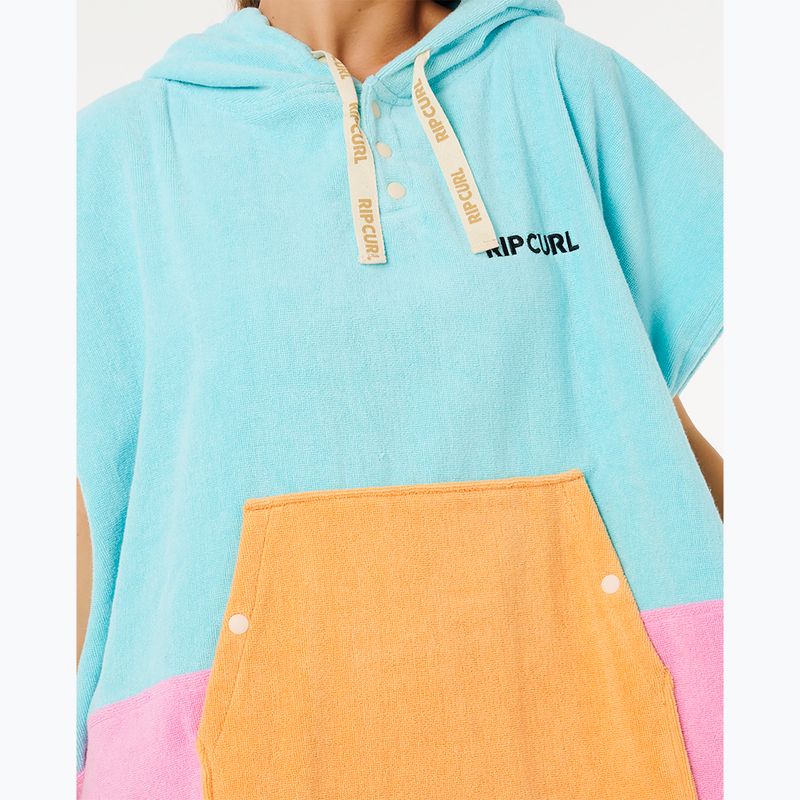 Poncho pentru femei Rip Curl Premium Surf Hooded Towel light sea blue 6