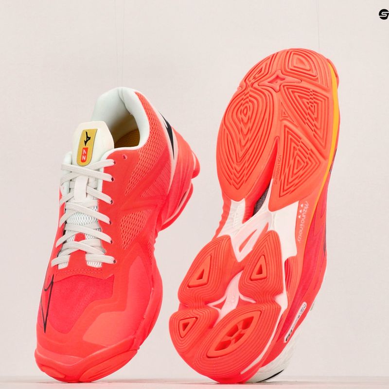 Pantofi de volei pentru bărbați Mizuno Wave Lightning Z7 neon flame / negru / bolt2 neon 10