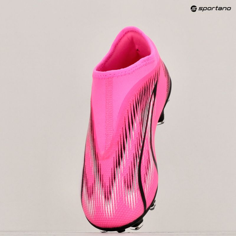 Încălțăminte de fotbal pentru copii PUMA Ultra Match LL FG/AG Jr poison pink/puma white/puma black