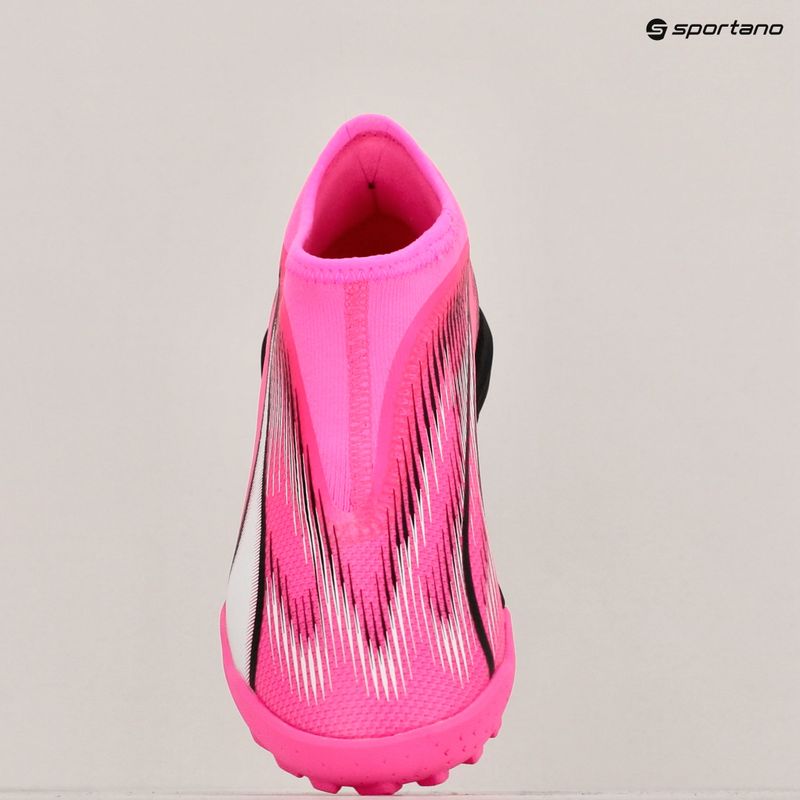 Încălțăminte de fotbal pentru copii PUMA Ultra Match LL TT + Mid Jr poison pink/puma white/puma black 9
