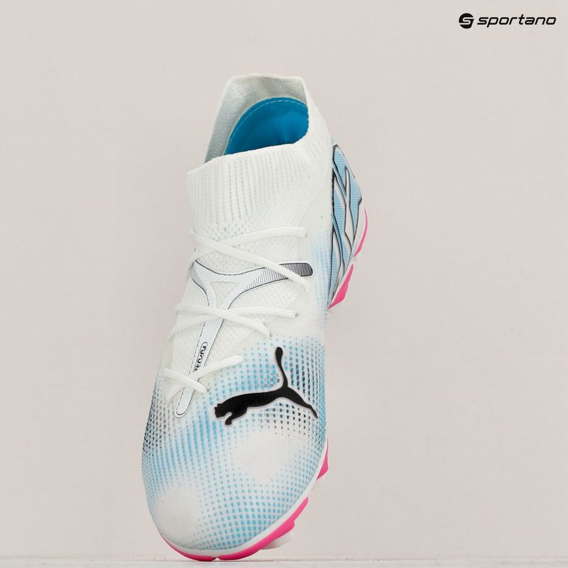 Încălțăminte de fotbal pentru copii PUMA Future 7 Match FG/AG puma white/puma black/poison pink 15