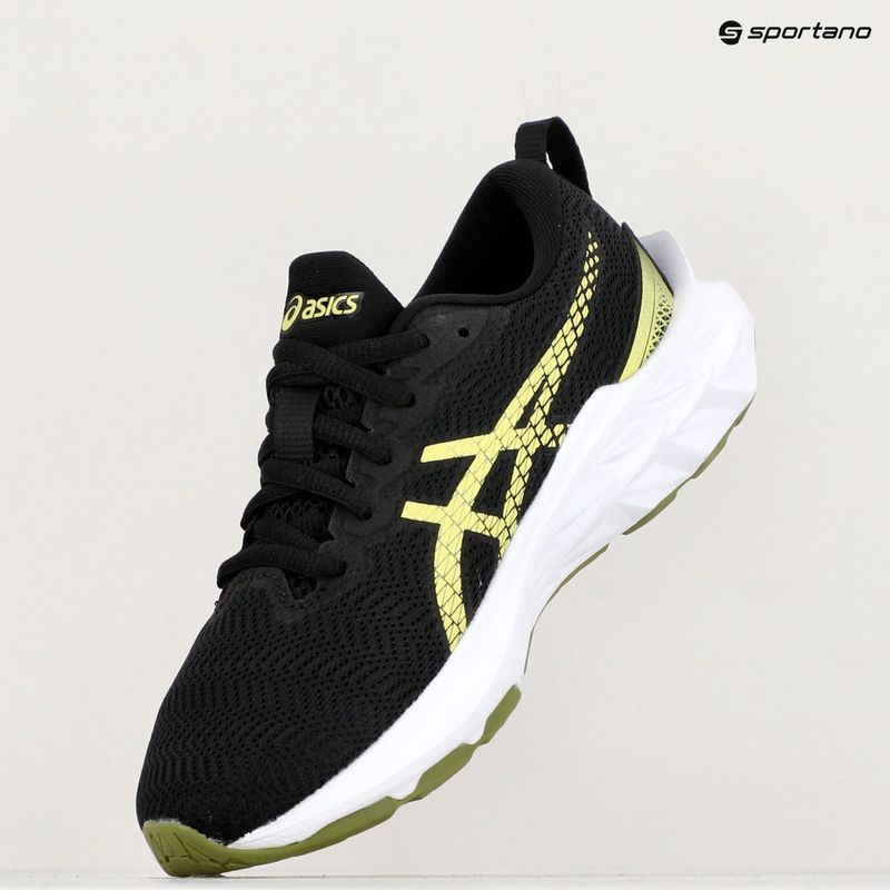 Încălțăminte de alergat pentru copii ASICS Novablast 2 GS black/glow yellow 17