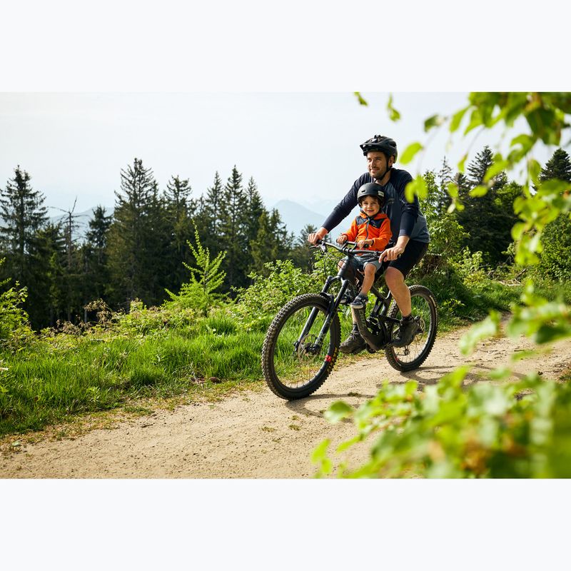 Scaun pentru copii montat pe cadru pentru bicicletă Shotgun Front Mounted Child Bike Seat negru 5