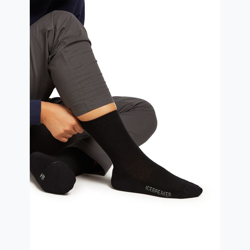 Șosete pentru femei Icebreaker Merino Lifestyle Light Crew black 4
