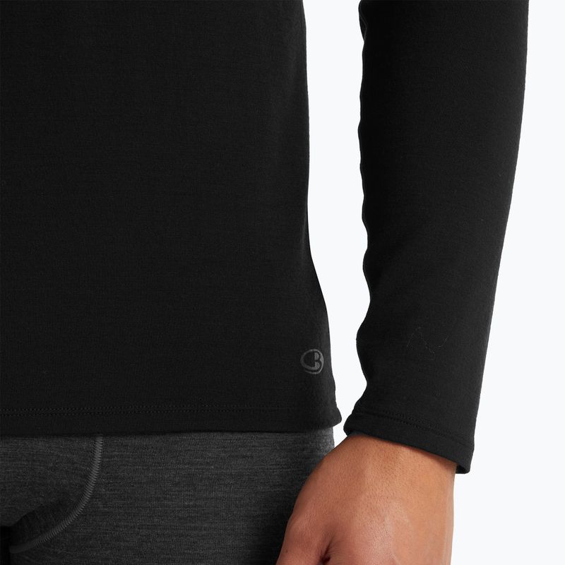 Bluză termică pentru bărbați icebreaker Merino 150 Anatomica Crewe black 5