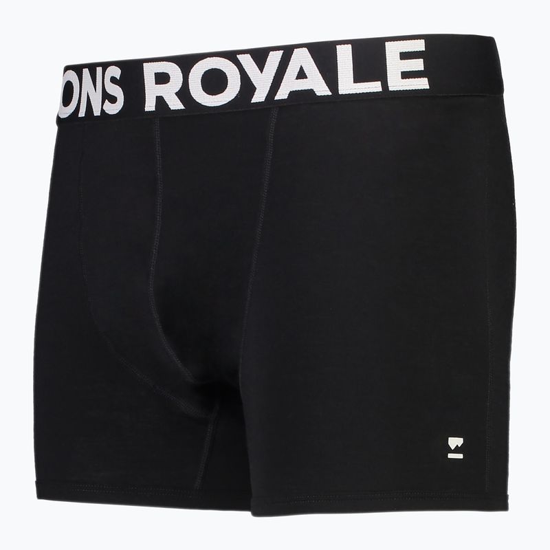 Boxeri termoactivi pentru bărbați Mons Royale Hold 'em Shorty Merino black 2