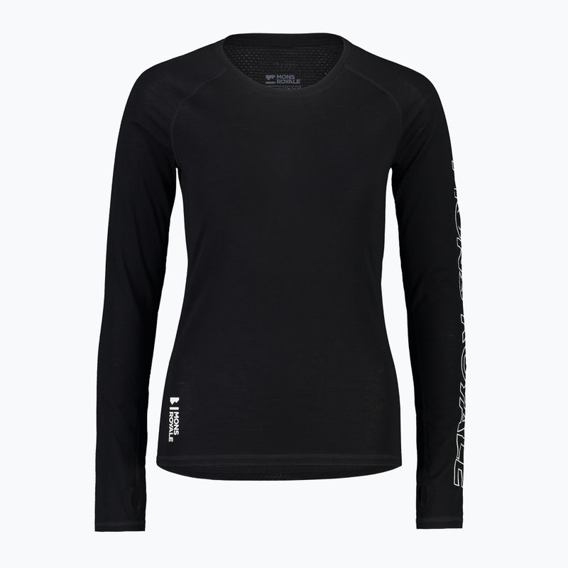 Longsleeve termoactiv pentru femei Mons Royale Bella Tech black 4