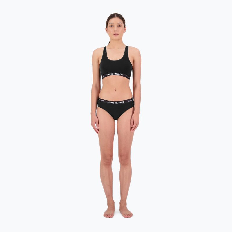 Sutien termoactiv Mons Royale Sierra Merino Sports black 3