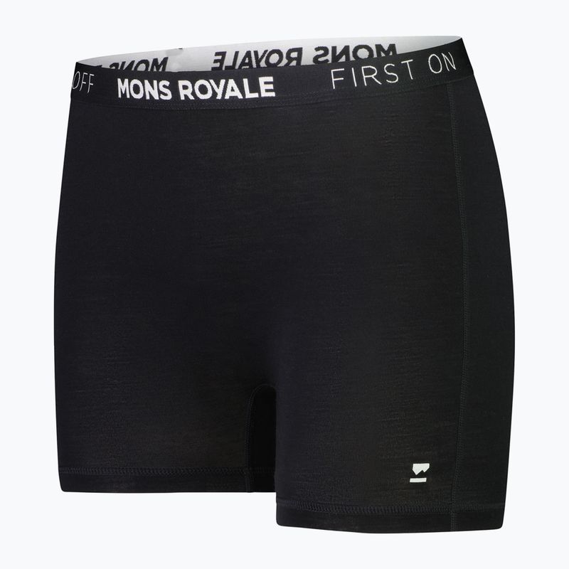 Boxeri termoativi pentru femei Mons Royale Hannah Merino Hot black 2