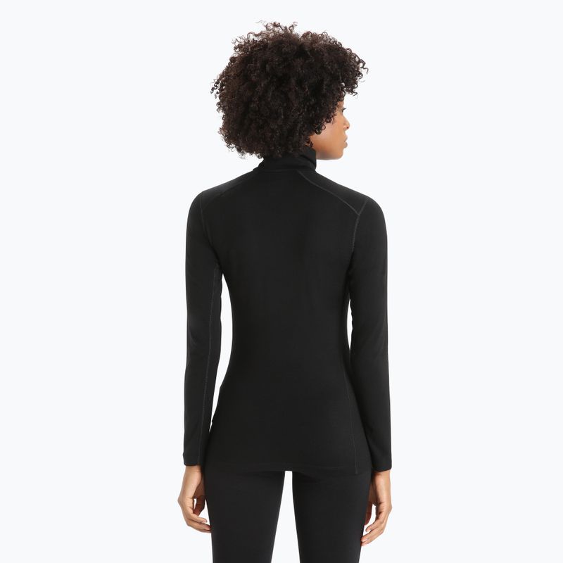 Bluză termică damă icebreaker 200 Oasis Half Zip black 3