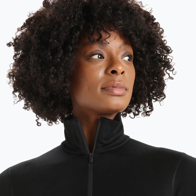Bluză termică damă icebreaker 200 Oasis Half Zip black 4