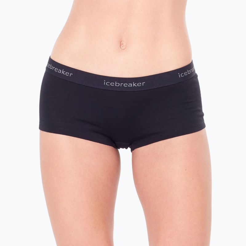 Boxeri termoactivi pentru femei Icebreaker Merino 200 Oasis Boy Shorts black 5