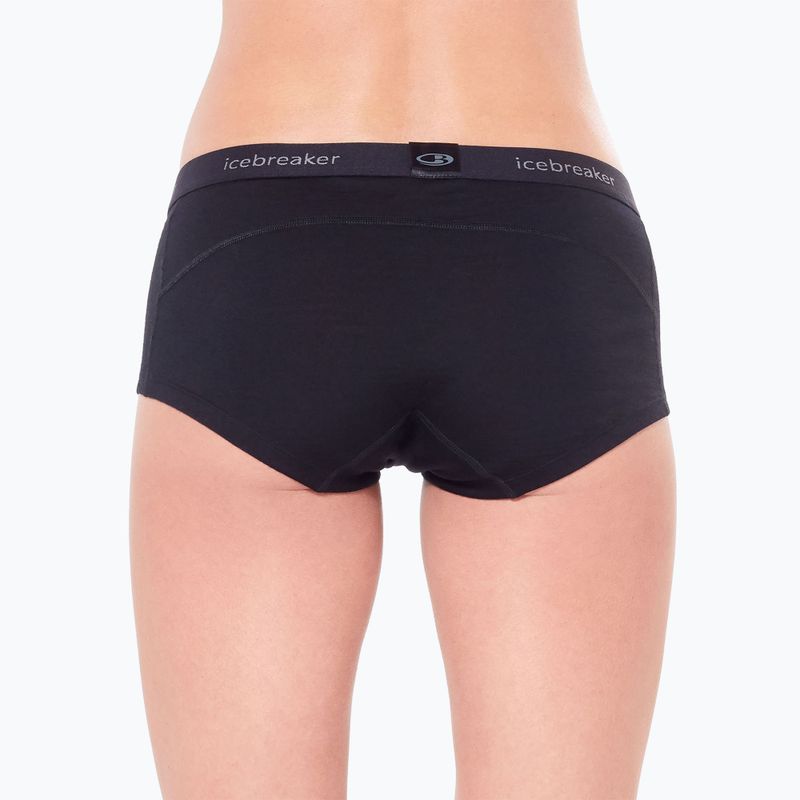 Boxeri termoactivi pentru femei Icebreaker Merino 200 Oasis Boy Shorts black 6