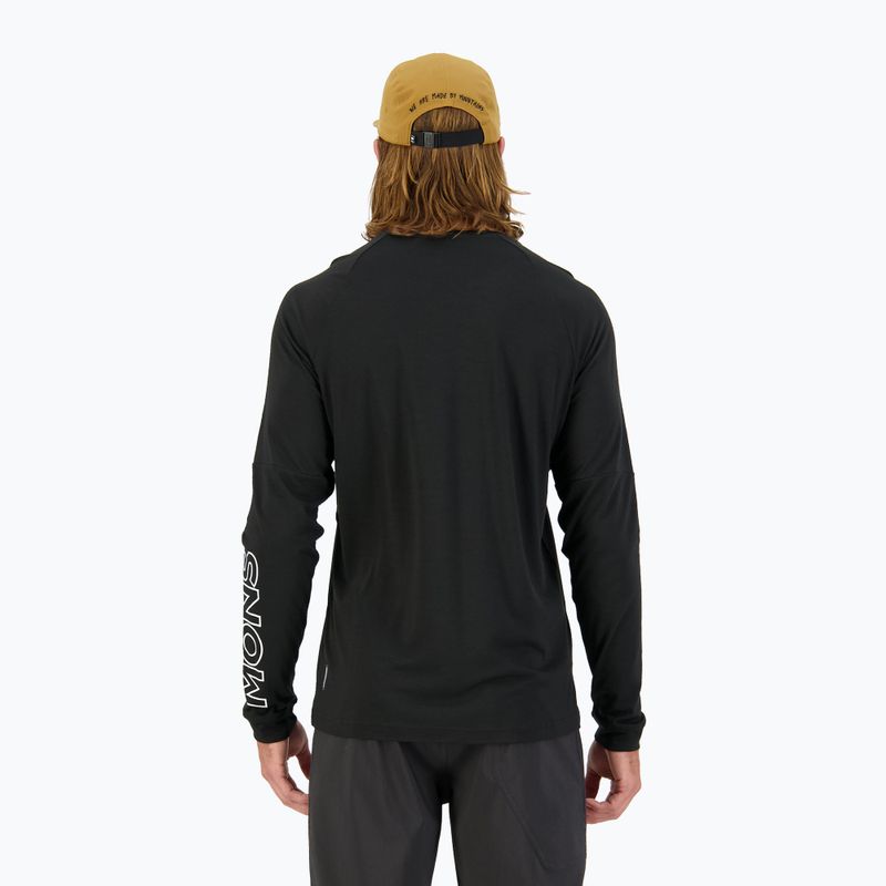 Longsleeve de ciclism pentru bărbați Mons Royale Tarn Merino Shift Wind Jersey black 3