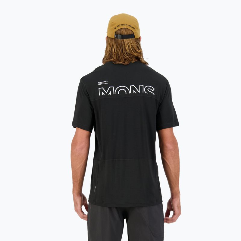 Tricou de ciclism pentru bărbați Mons Royale Tarn Merino black 3