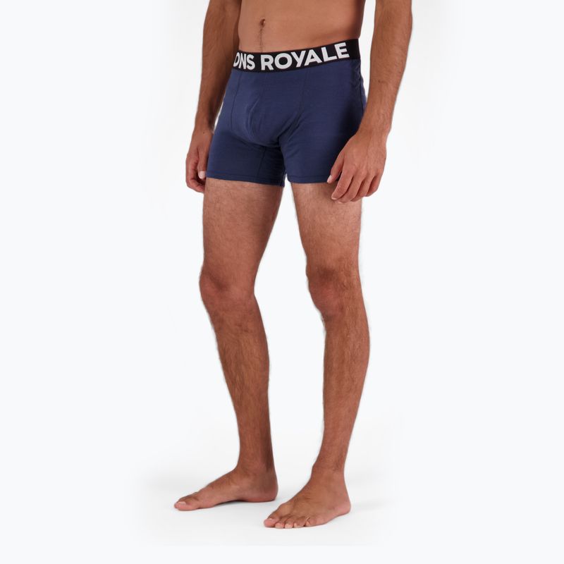 Boxeri termoactivi pentru bărbați  Mons Royale Hold 'em Shorty Merino midnight 6