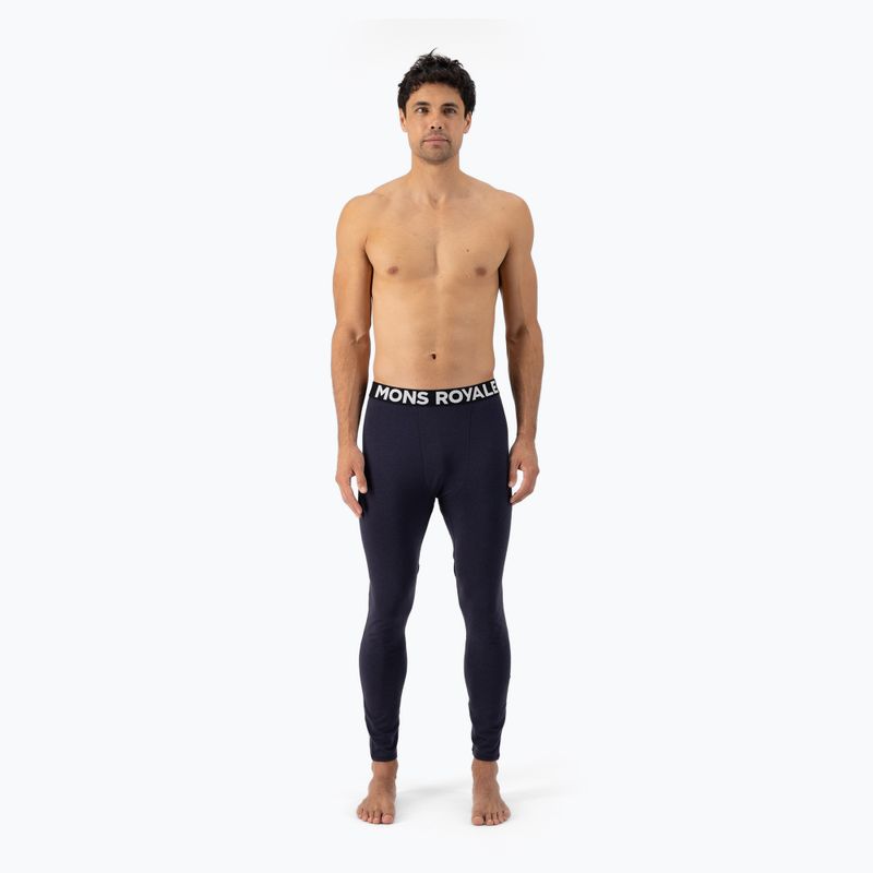 Pantaloni termoactivi pentru bărbați Mons Royale Olympus Merino Base Layer black 2