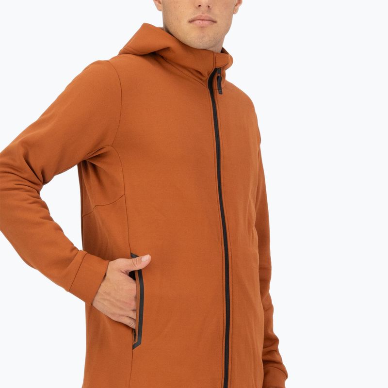 Hanorac pentru bărbați Mons Royale Arcadia Merino Fleece Hoody ginger 5