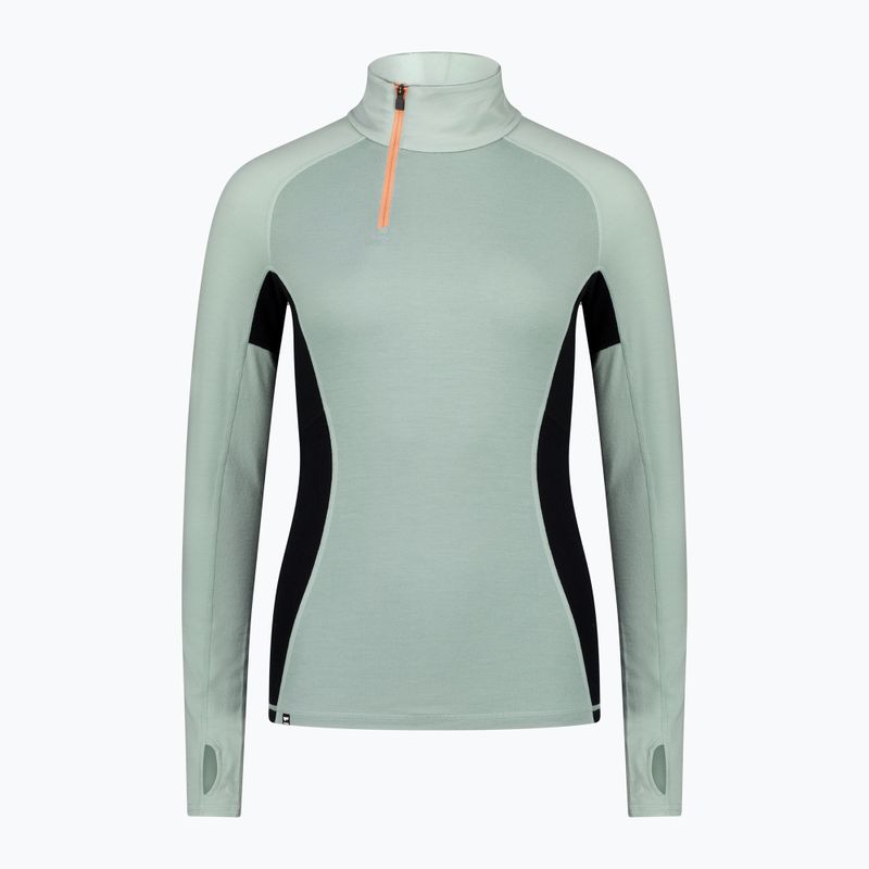 Longsleeve termoactiv pentru bărbați Mons Royale Olympus Merino Base Layer 1/2 Zip dew/ black 5