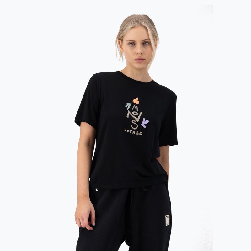 Tricou pentru femei Mons Royale Icon Relaxed Tee black