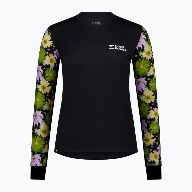 Longsleeve termoactiv pentru femei Mons Royale Redwood Enduro VLS alpine bloom/ black 5