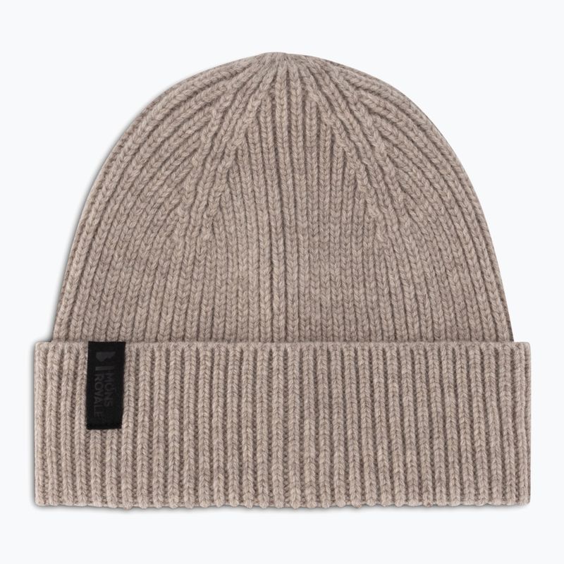 Căciulă de iarnă Mons Royale Fjord Merino taupe