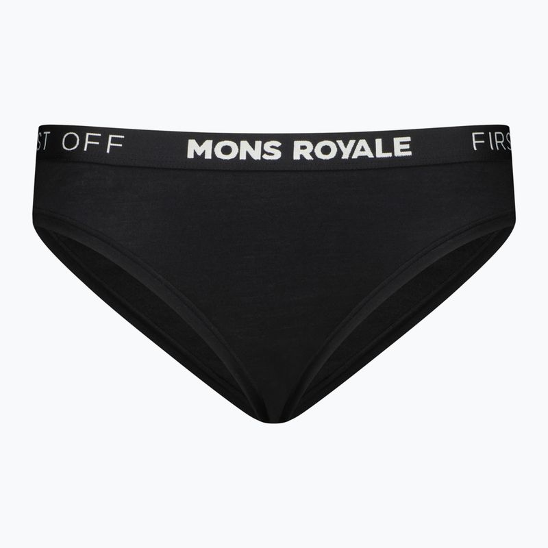 Chiloți termoactivi pentru femei Mons Royale Folo Merino Briefs black