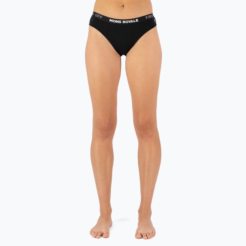 Chiloți termoactivi pentru femei Mons Royale Folo Merino Briefs black 2